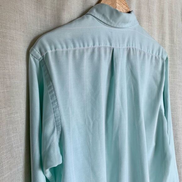 Cambridge Classics by Mervyn’s Mint Green Button-Up Shirt - Made in USA - Size L - Picture 9 of 16